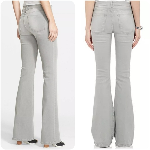 FRAME DENIM Le High Flare Leg Jeans Hardy Grey Light Wash Size 24 - Picture 3 of 16